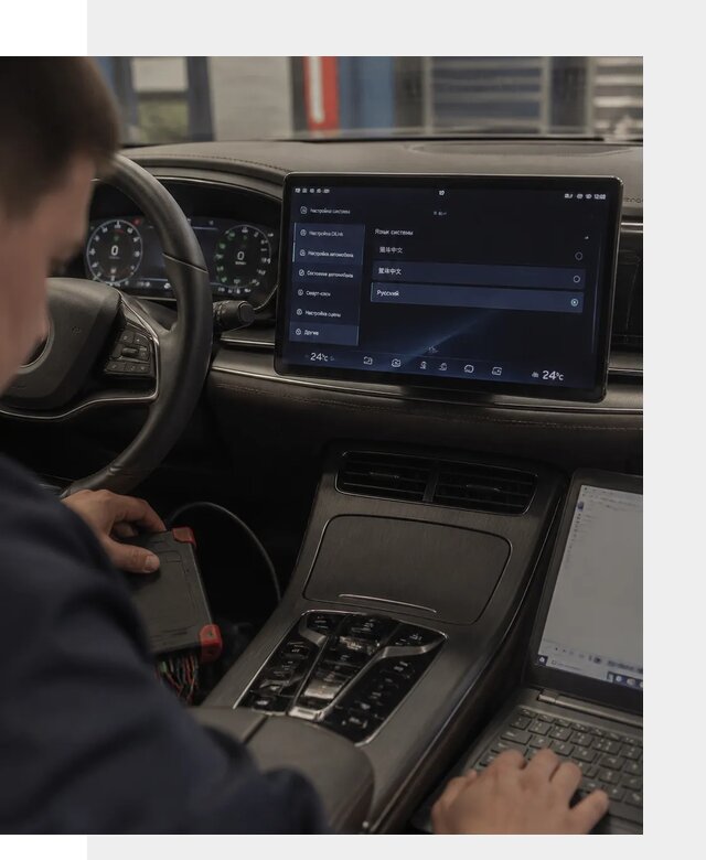 Русификация автомобиля BYD HAN для эксплуатации в Азове